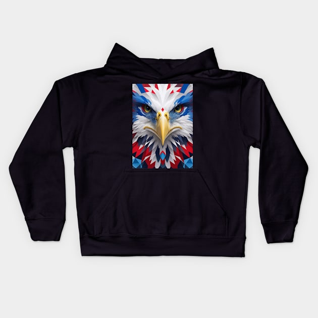 Patriotic Majesty Kids Hoodie by star trek fanart and more